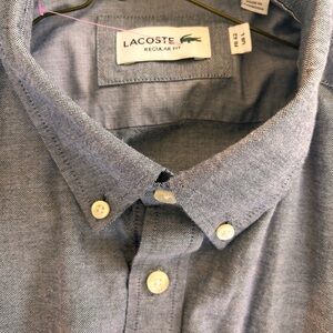 Lacoste Men's Charcoal Button Down Shirt